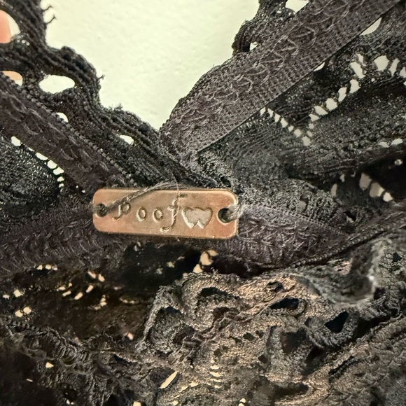 Poof! | Black Crochet Bralette | Fits Medium/Large - Picture 3 of 5